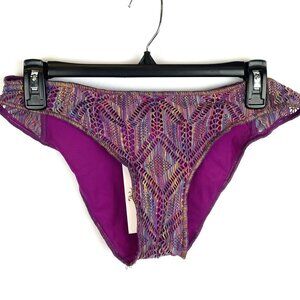 Rebecca Virtue Women’s Purple Hipster Bikini Bottom Size Medium